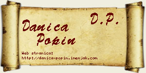 Danica Popin vizit kartica